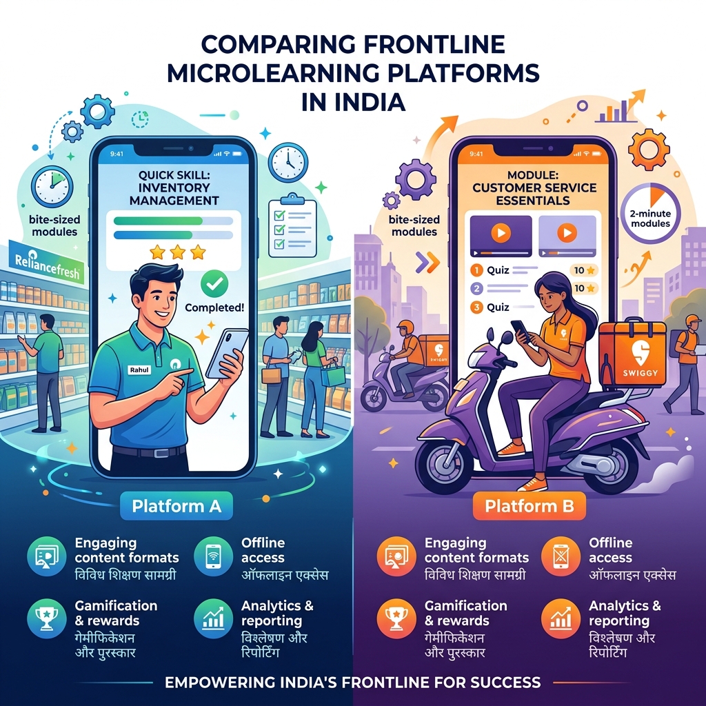 7taps vs Leap10x: Which Microlearning Platform Is Right for Frontline Teams in India and Southeast Asia?