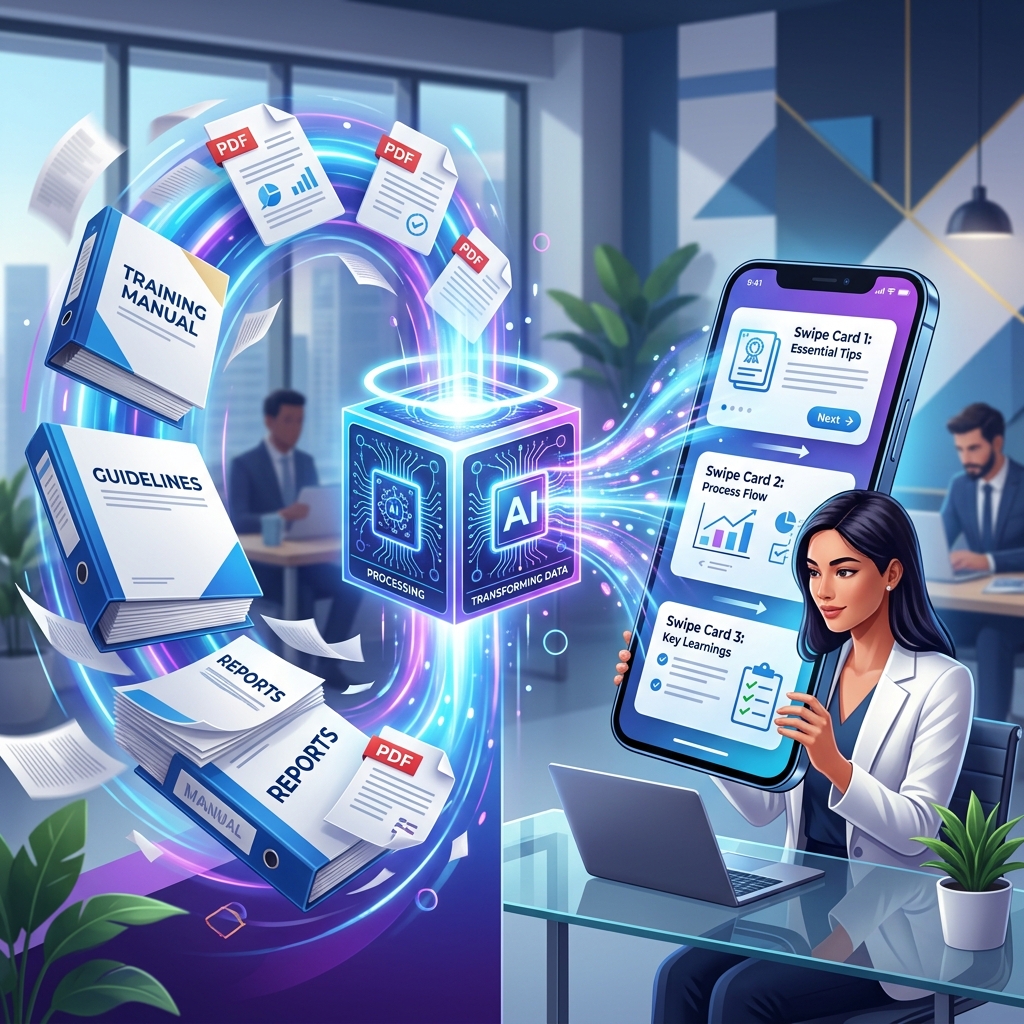 AI-Powered Content Creation for L&D: How to Turn PDFs and SOPs into Training in Minutes