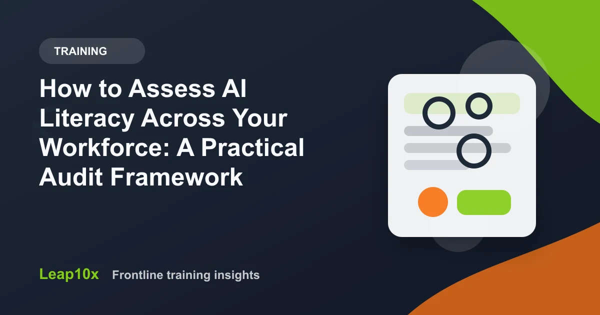 How to Assess AI Literacy Across Your Workforce: A Practical Audit Framework