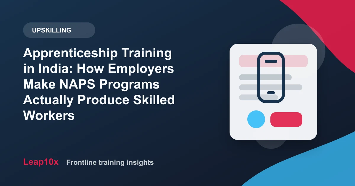 Apprenticeship Training in India: How Employers Make NAPS Programs Actually Produce Skilled Workers