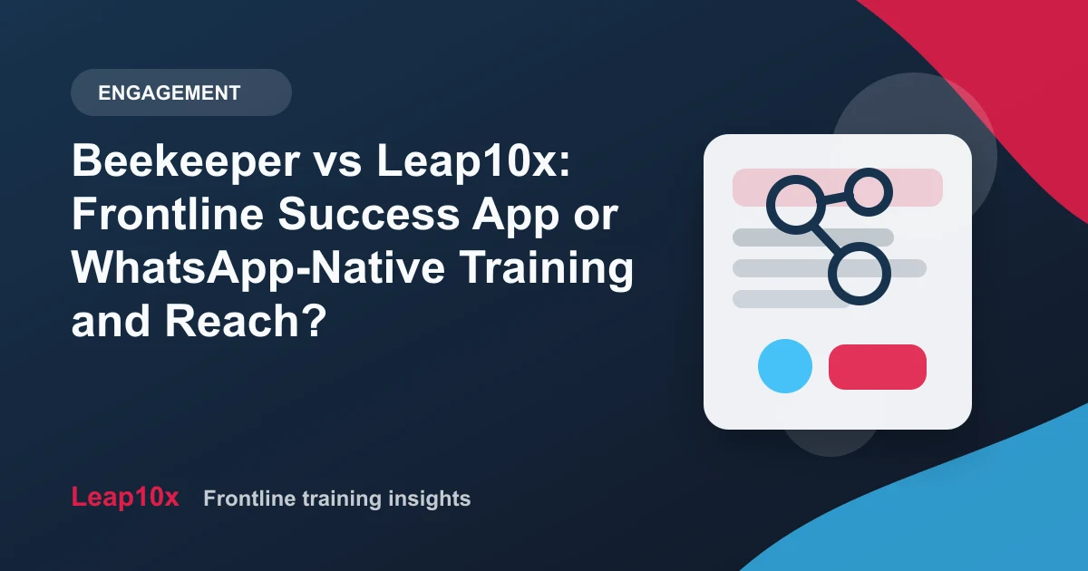 Beekeeper vs Leap10x: Frontline Success App or WhatsApp-Native Training and Reach?