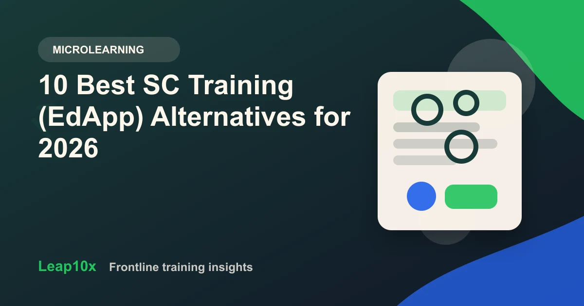 10 Best SC Training (EdApp) Alternatives for 2026