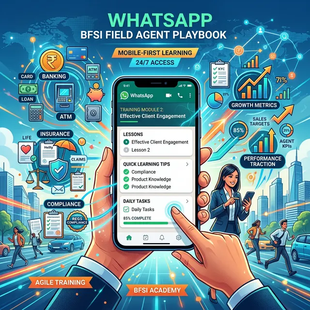 Train BFSI Field Agents via WhatsApp: 2026 Playbook