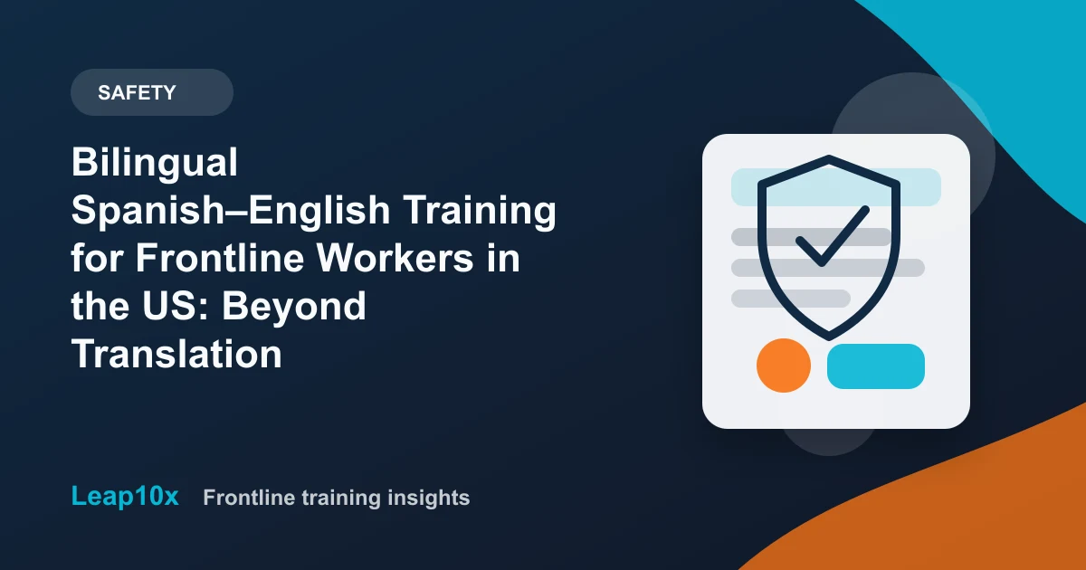 Bilingual Spanish–English Training for Frontline Workers in the US: Beyond Translation
