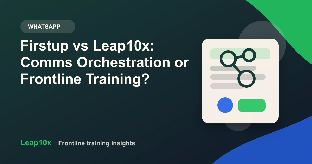 Firstup vs Leap10x: Comms Orchestration or Frontline Training?