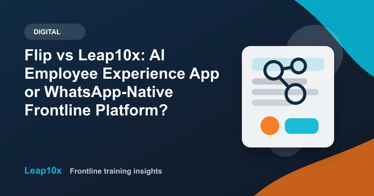 Flip vs Leap10x: AI Employee Experience App or WhatsApp-Native Frontline Platform?