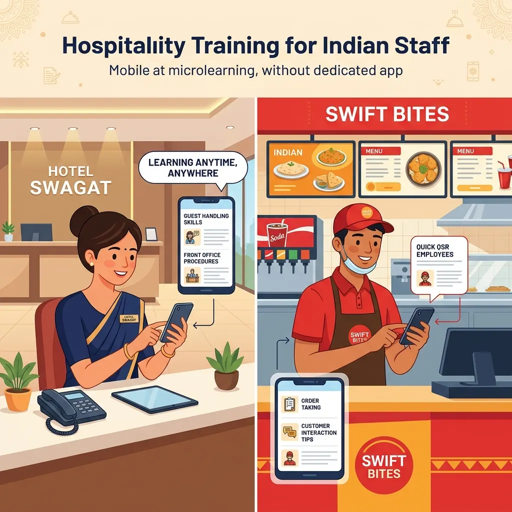 Hospitality Training in India: How Hotels and QSRs Can Upskill 100,000+ Staff Without an App