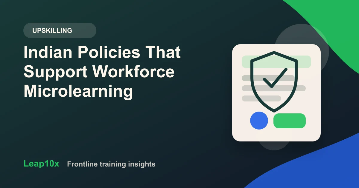 Indian Policies That Support Workforce Microlearning