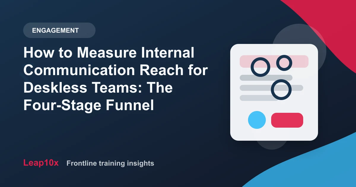 How to Measure Internal Communication Reach for Deskless Teams: The Four-Stage Funnel