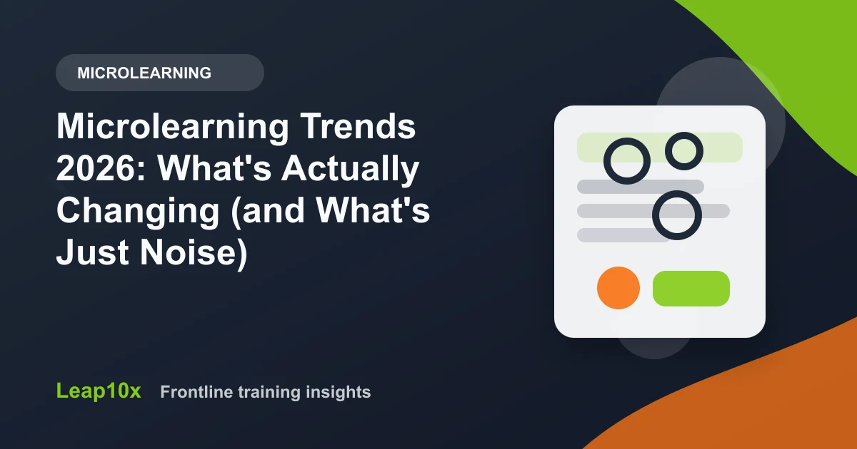 Microlearning Trends 2026: What's Actually Changing (and What's Just Noise)