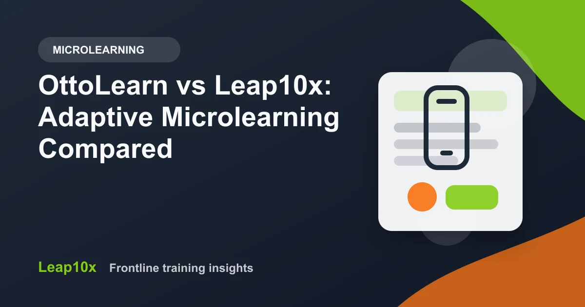 OttoLearn vs Leap10x: Adaptive Microlearning Compared