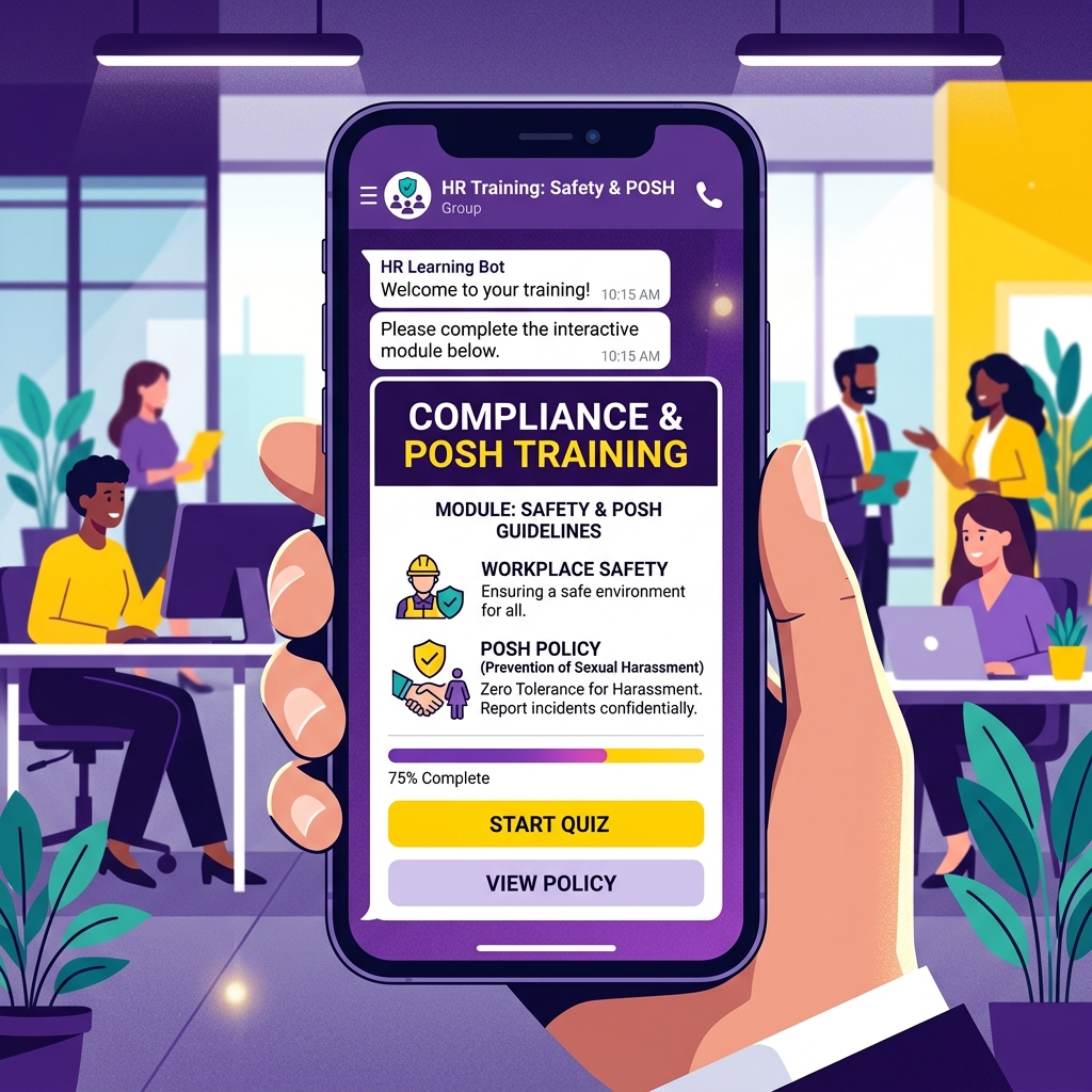 POSH Compliance Training via WhatsApp: How to Train 1,000+ Employees in Under a Week
