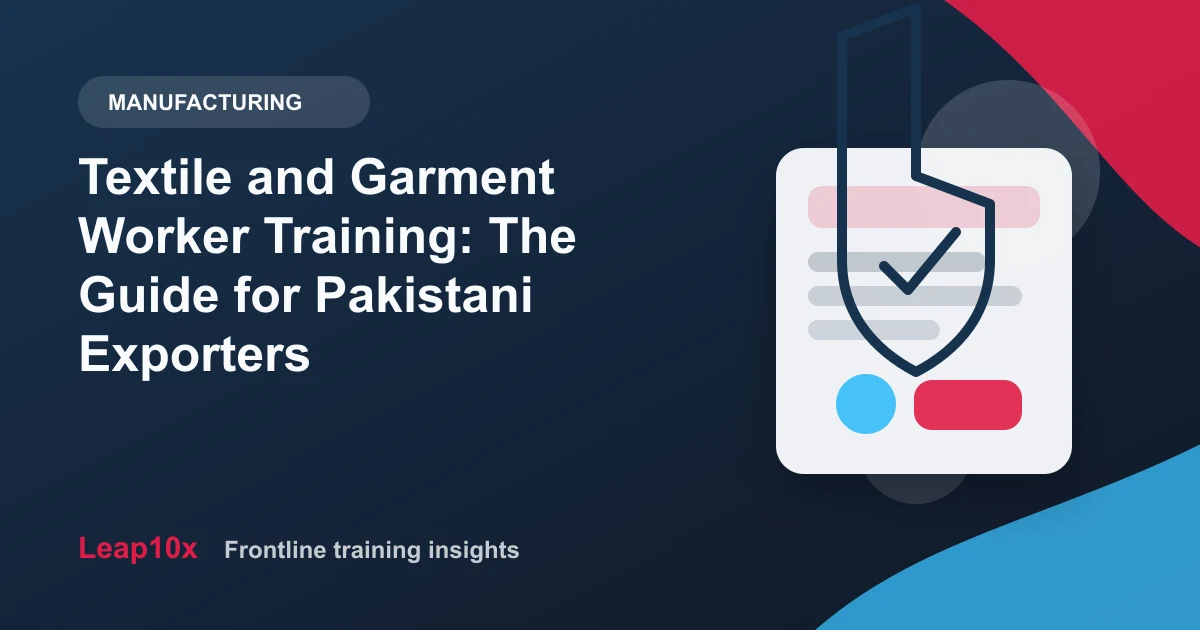 Textile and Garment Worker Training: The Guide for Pakistani Exporters