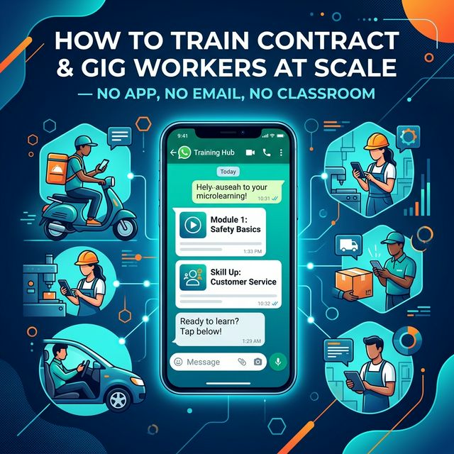 Train Contract & Gig Workers at Scale | No App Needed | Leap10x