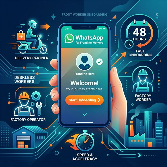 WhatsApp Onboarding for Frontline Workers | 48-Hour Guide | Leap10x